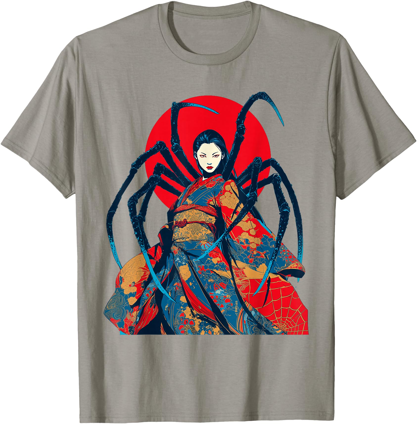 Woman Japanese Vintage Demon Jorogumo Spider Yokai Horror